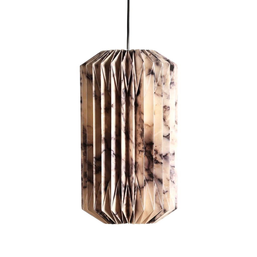 Drum Pendant (Marble Print)