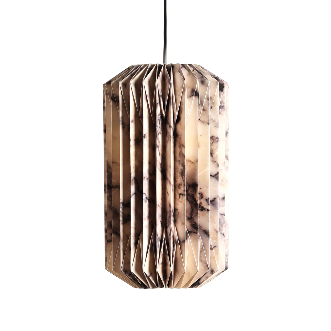 Drum Pendant (Marble Print)