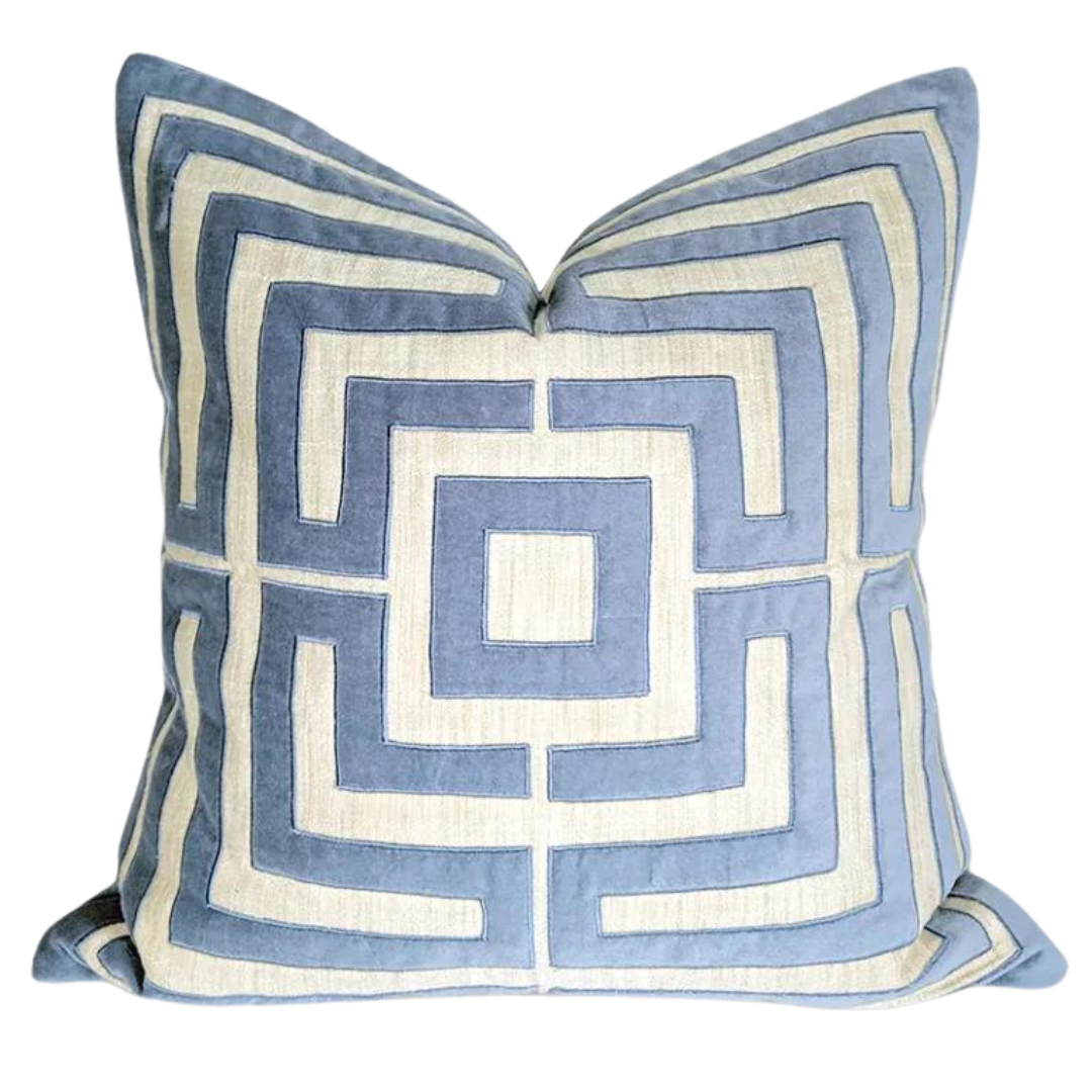 Maze Applique Cushion Cover