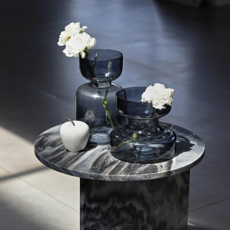 Slate Grey Glass vase