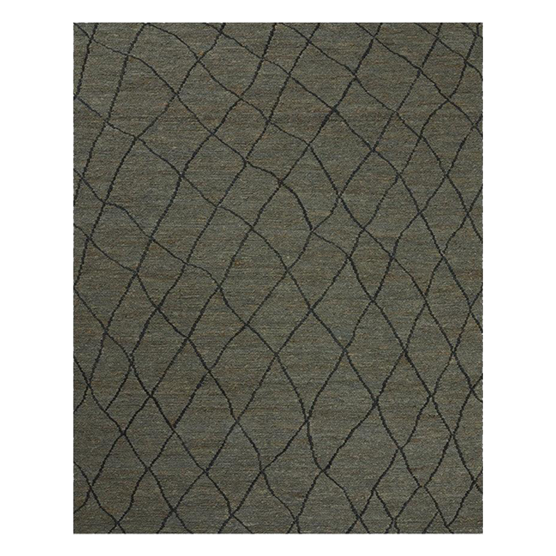 Hemp Hand Woven Rug _ Jade