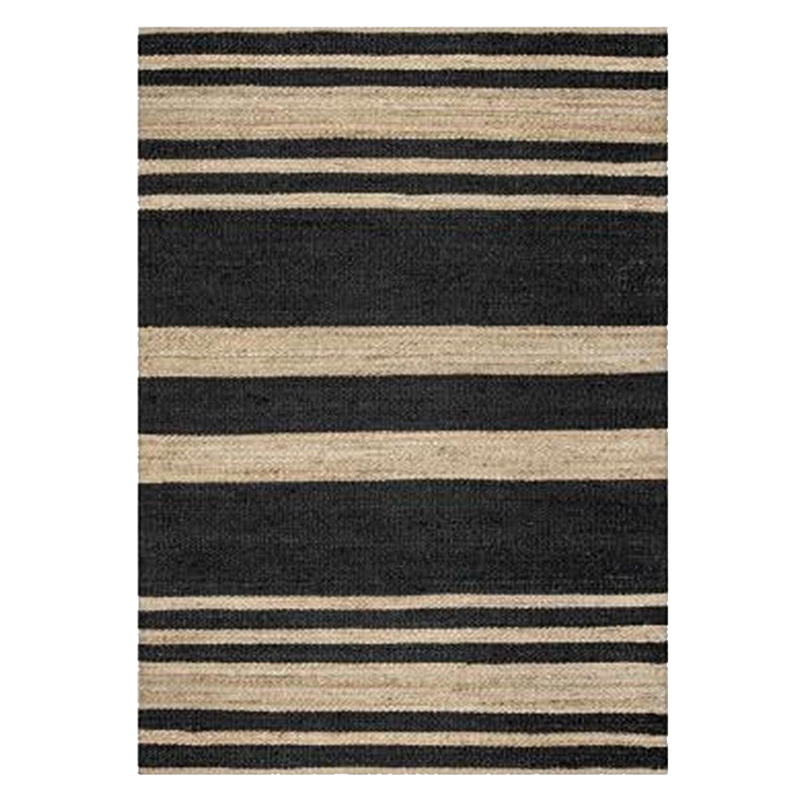 Hemp Hand Woven Rug _ Lox Stripe