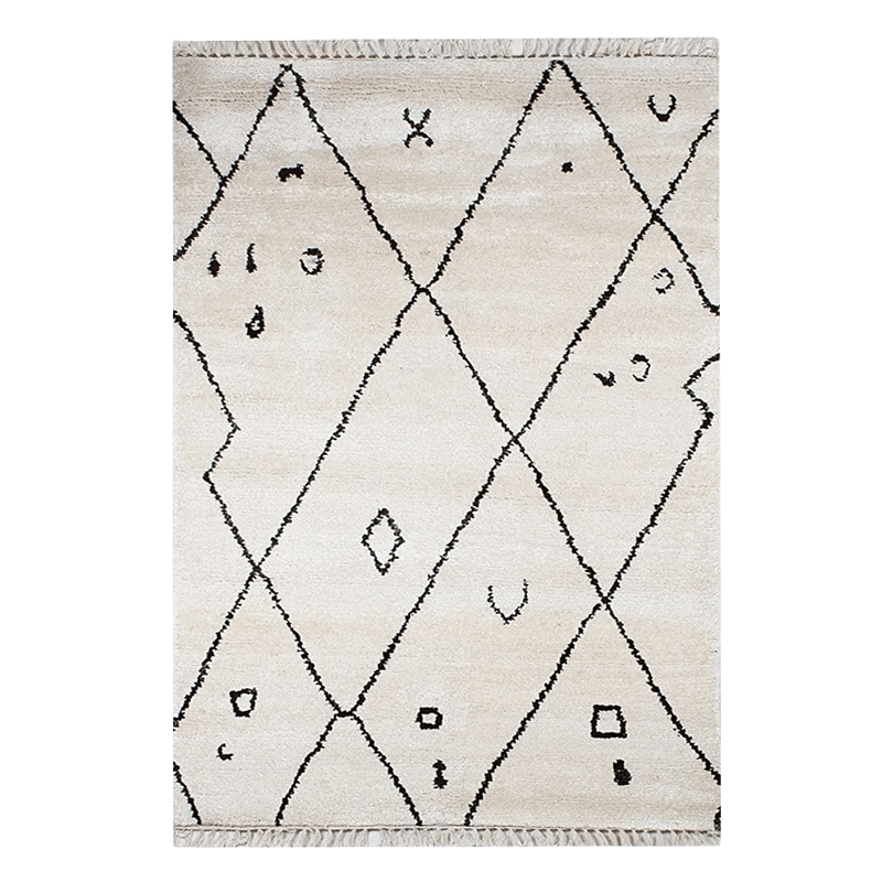 Bamboo Silk HandKnotted Carpet_Classic Diamond