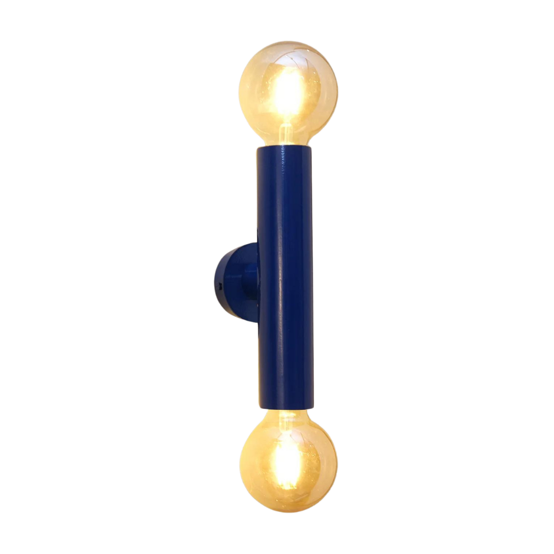 Blue Pop Twin-Light Wall Sconce