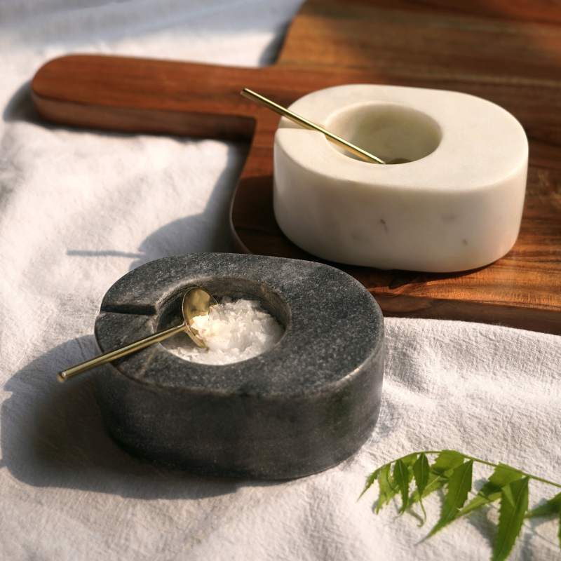 Marble Spice Bowls Set of 2