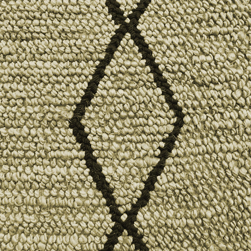 Hemp Hand Woven Rug Loop_ Olive
