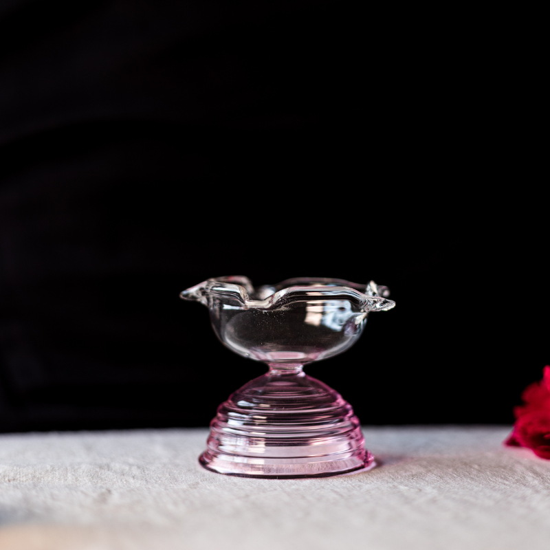 Short Glass Diya