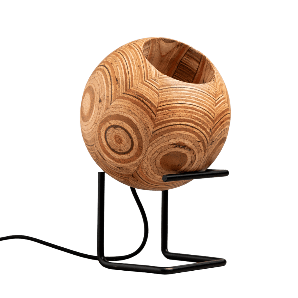 Round Table Lamp with Stand