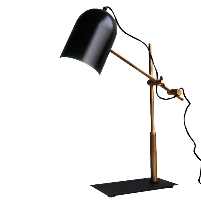 Architect Black-Gold Modern Office Desk Lamp