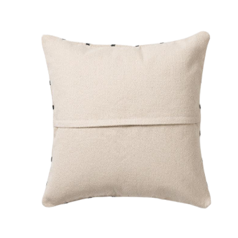 Cotton Handwoven Cushion Cover - Net Chalk