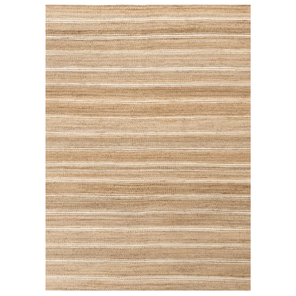 Hemp Hand Woven Rug _ Earth Stripes