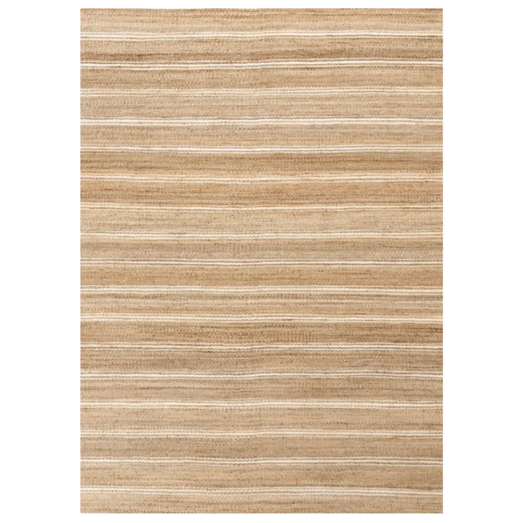 Hemp Hand Woven Rug _ Earth Stripes