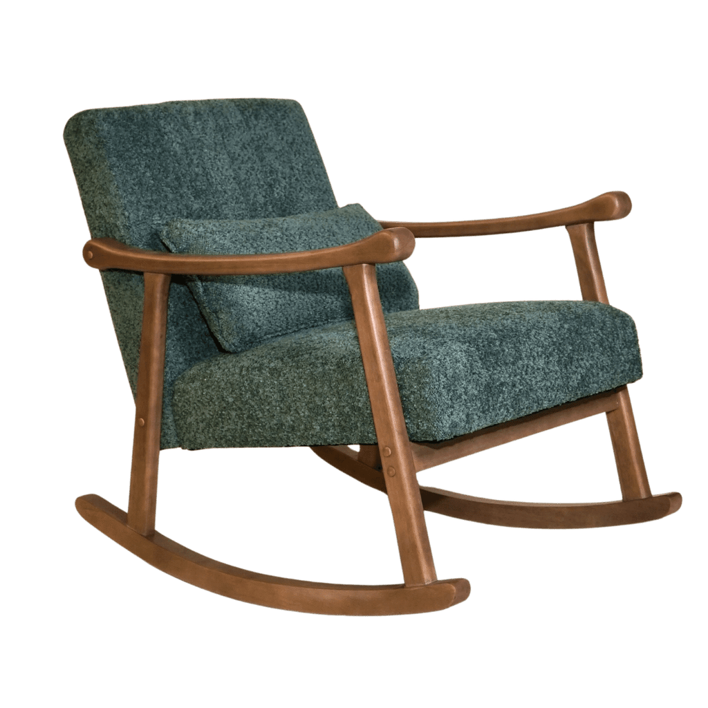 Astra Bouclé Rocking Chair - Green