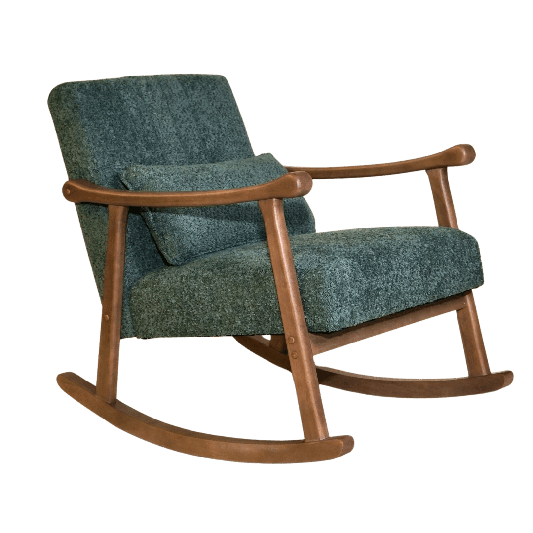 Astra Bouclé Rocking Chair - Green