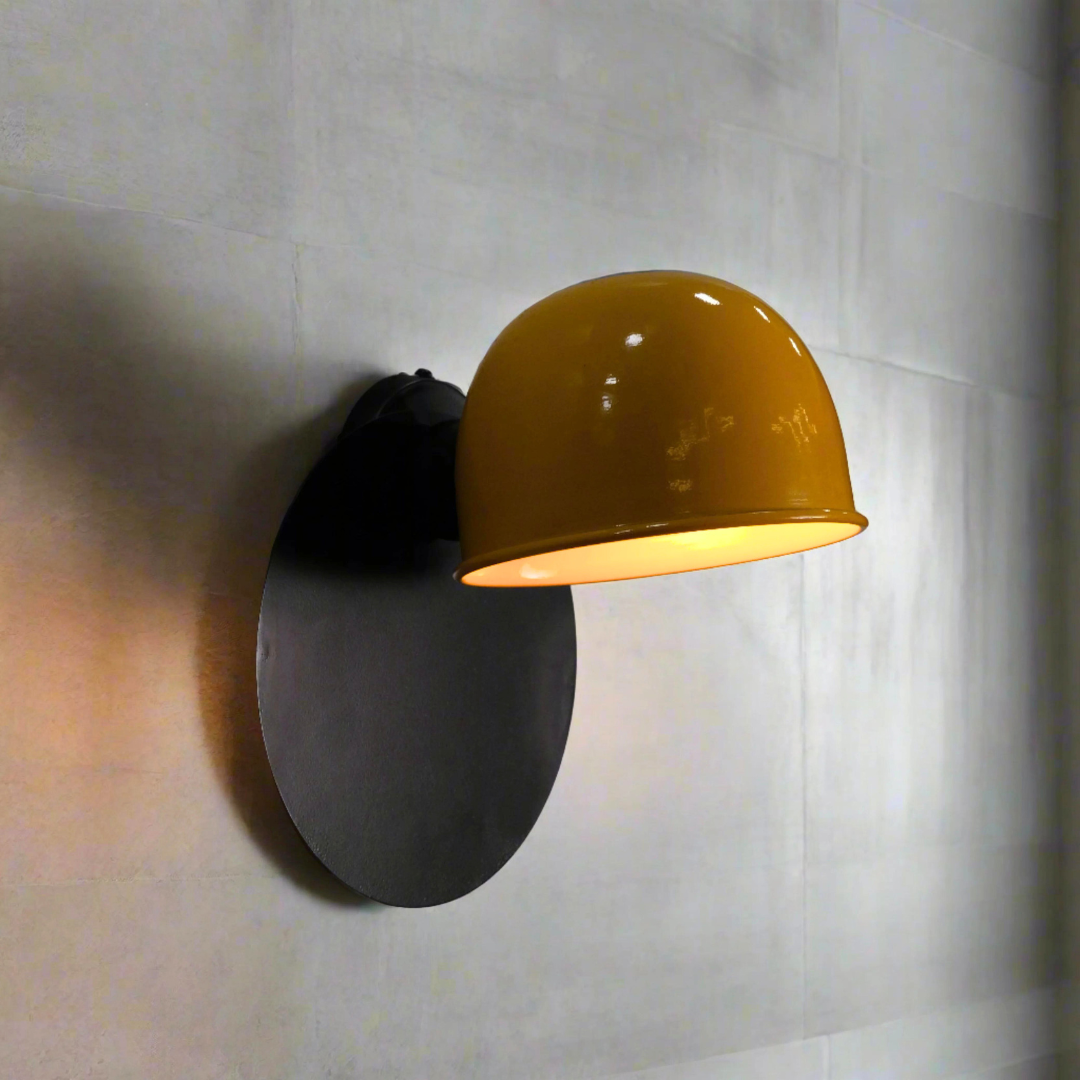 Industrial Half-Dome Wall Sconce