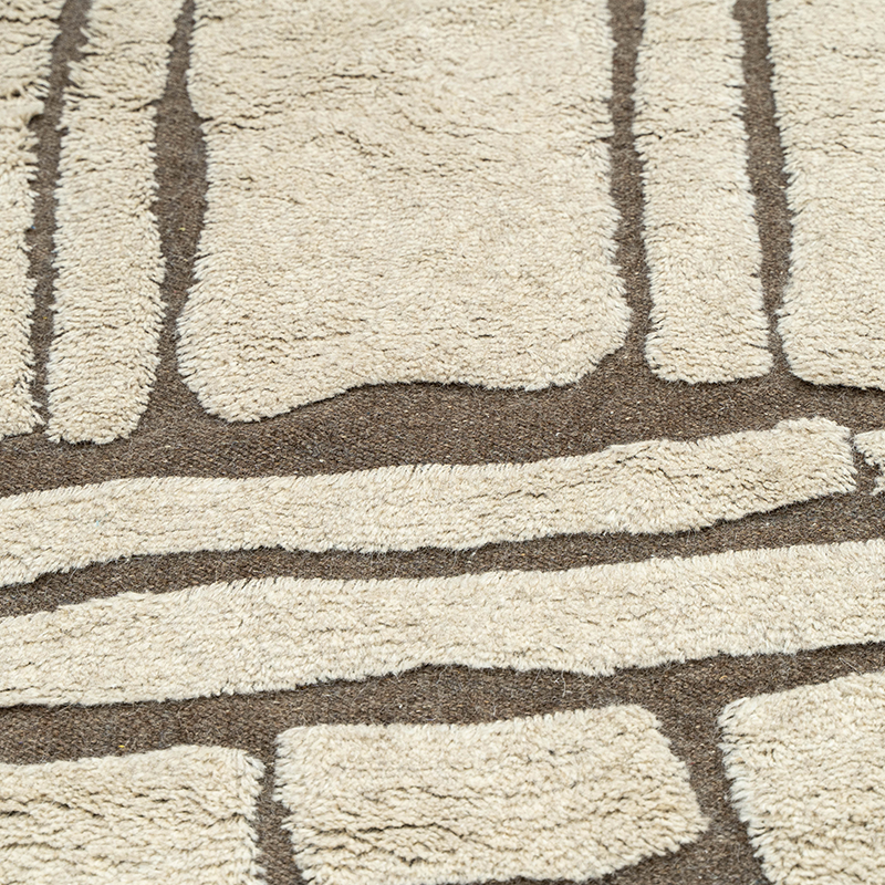 Burnt Sienna Hand-Tufted Wool Rug