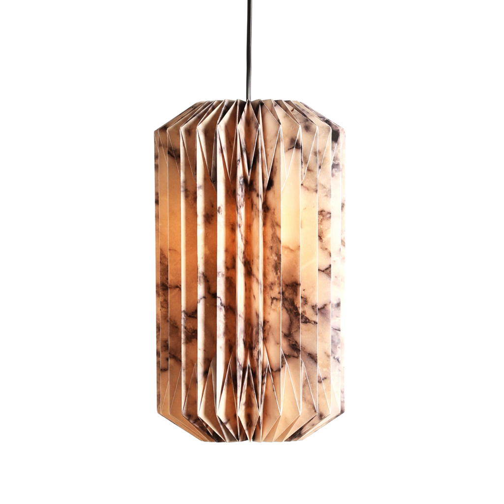 Drum Pendant (Marble Print)