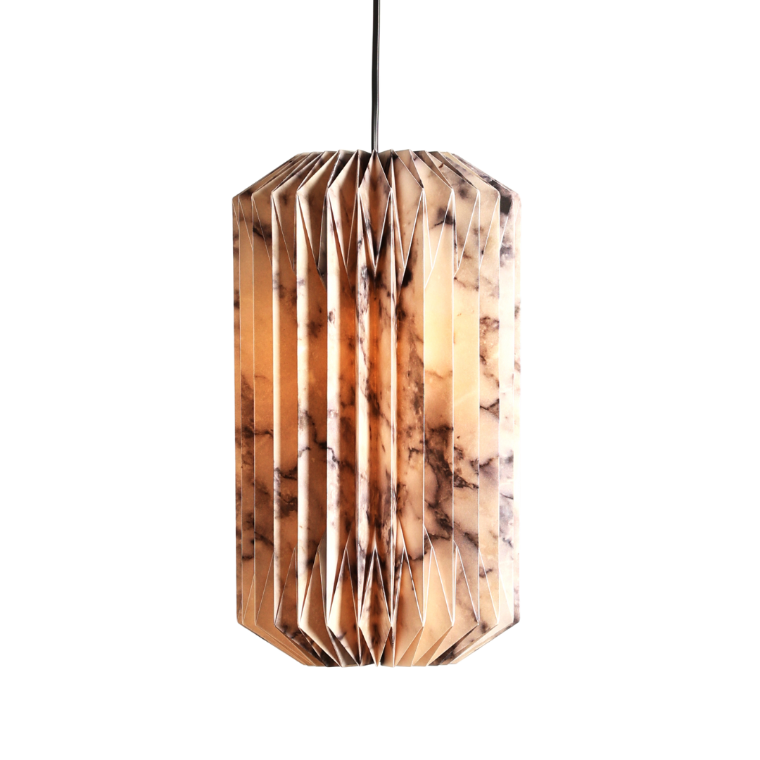 Drum Pendant (Marble Print)