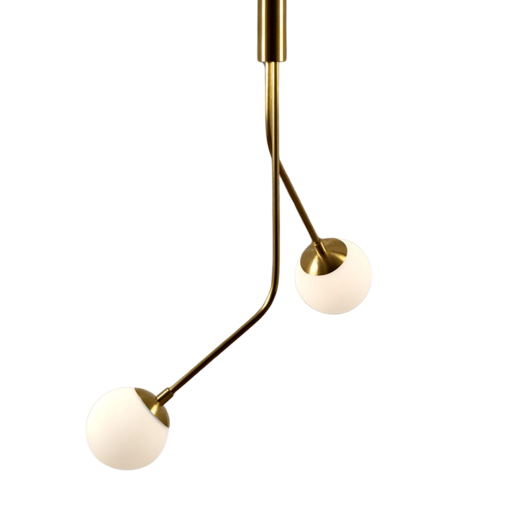 Rhythm Two Glass Globe Pendant