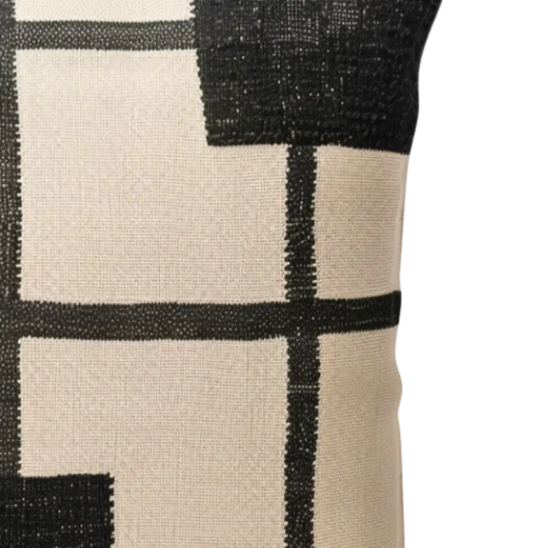 Cotton Handwoven Cushion Cover-Reggie