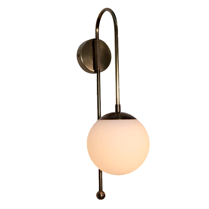 A Wall Sconce Glass Globe