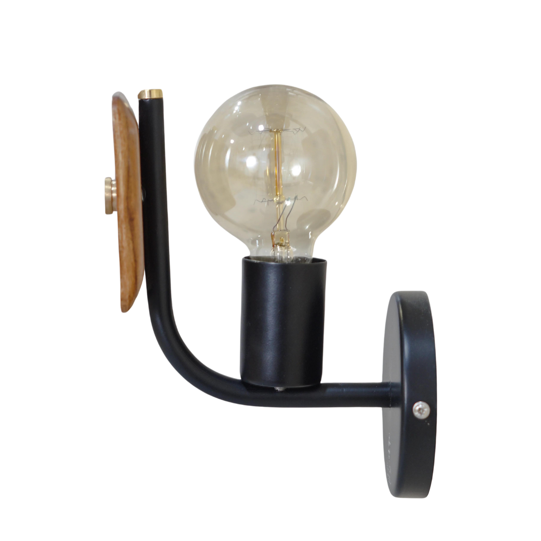 Lodge Wooden Wall Sconce