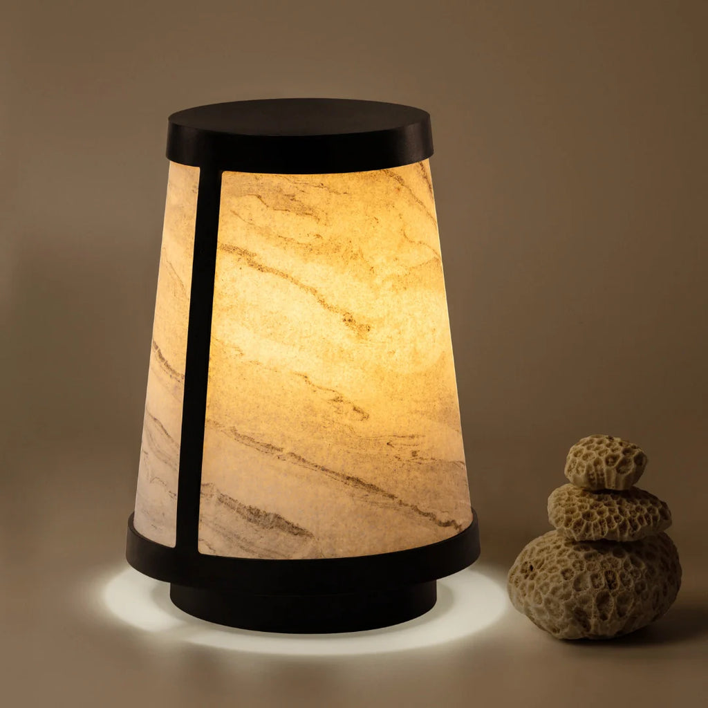Nora Lamp - Zebra Marble
