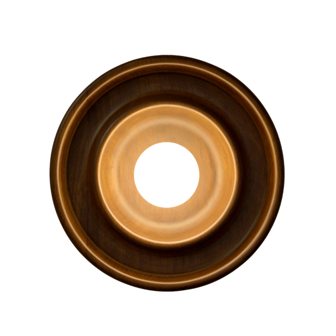 Discus Wall Light - Teak Wood