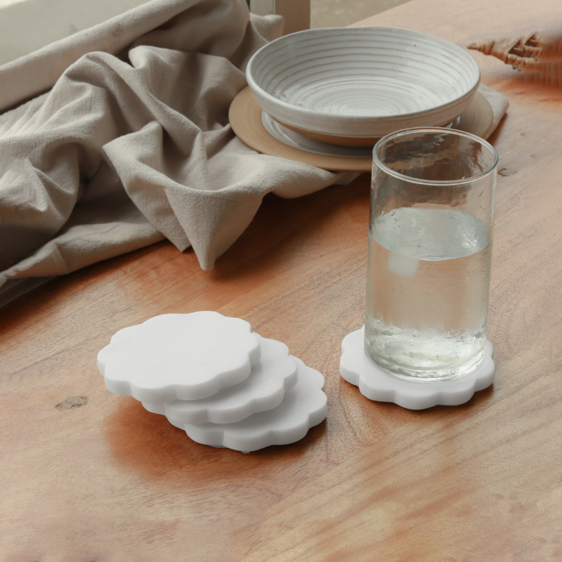 Scallop Marble Coasters