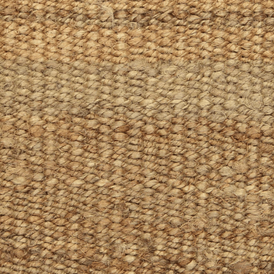Hemp Handwoven Rug - Natural Panja Round