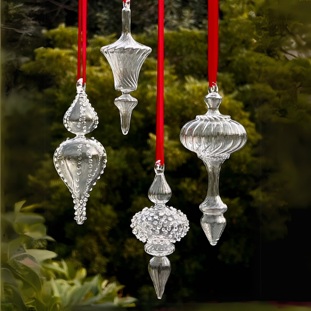 Christmas ornaments - Dots and Flutings