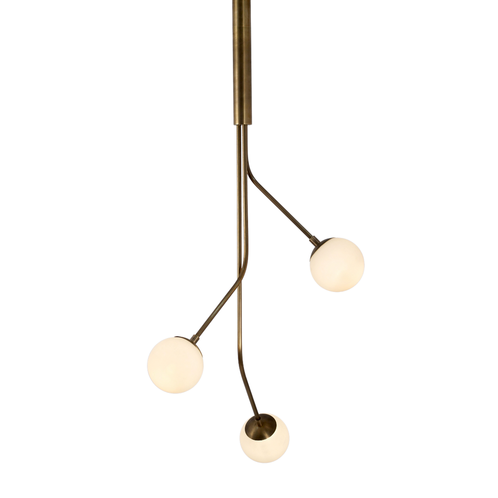 Rhythm Three Glass Globe Pendant