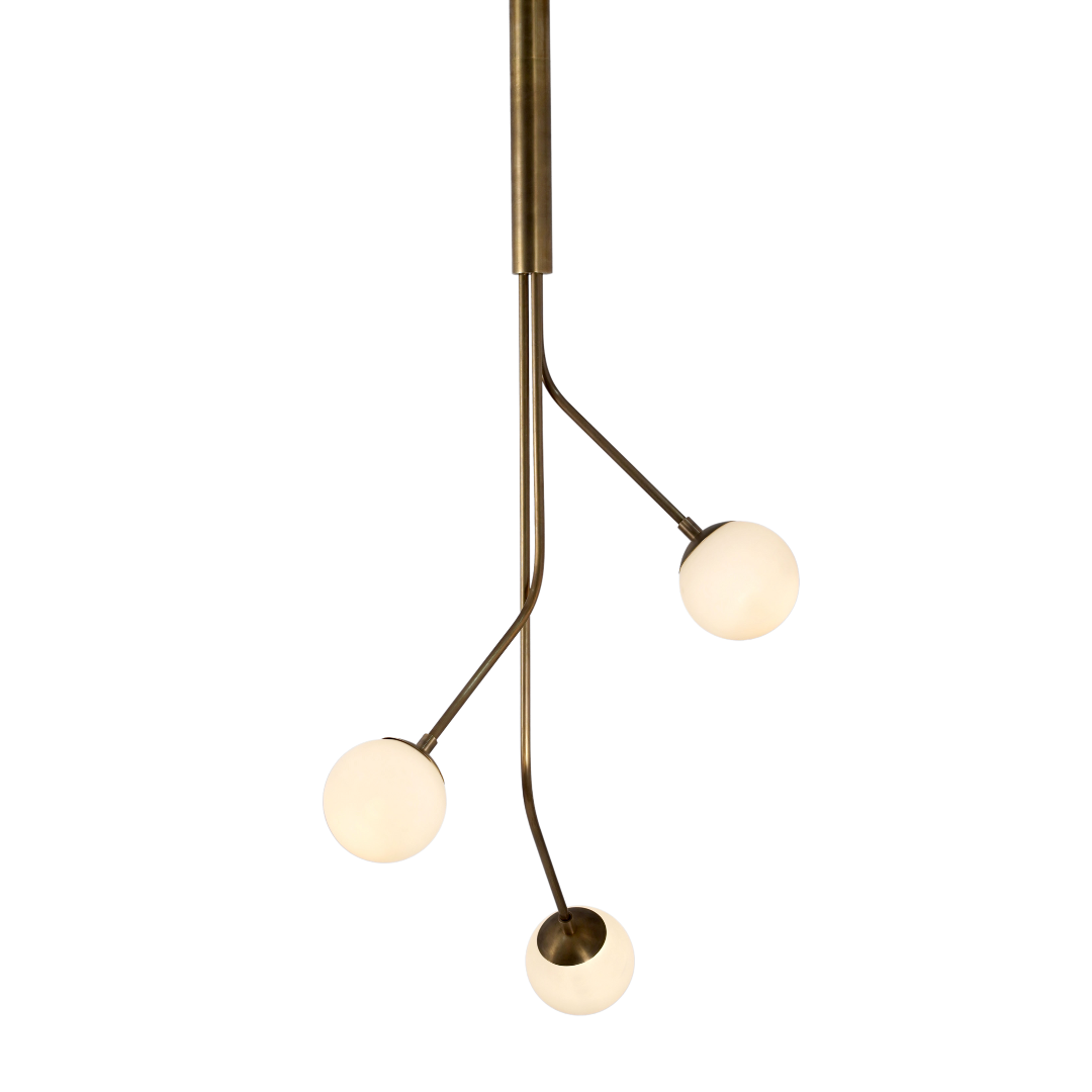 Rhythm Three Glass Globe Pendant