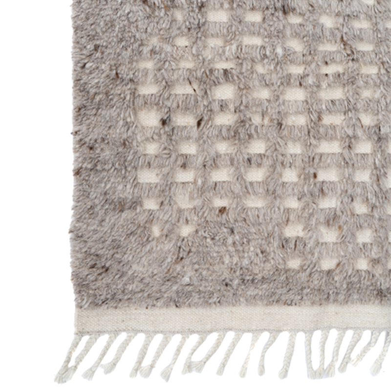 Fawn Hand-Knotted Wool Rug