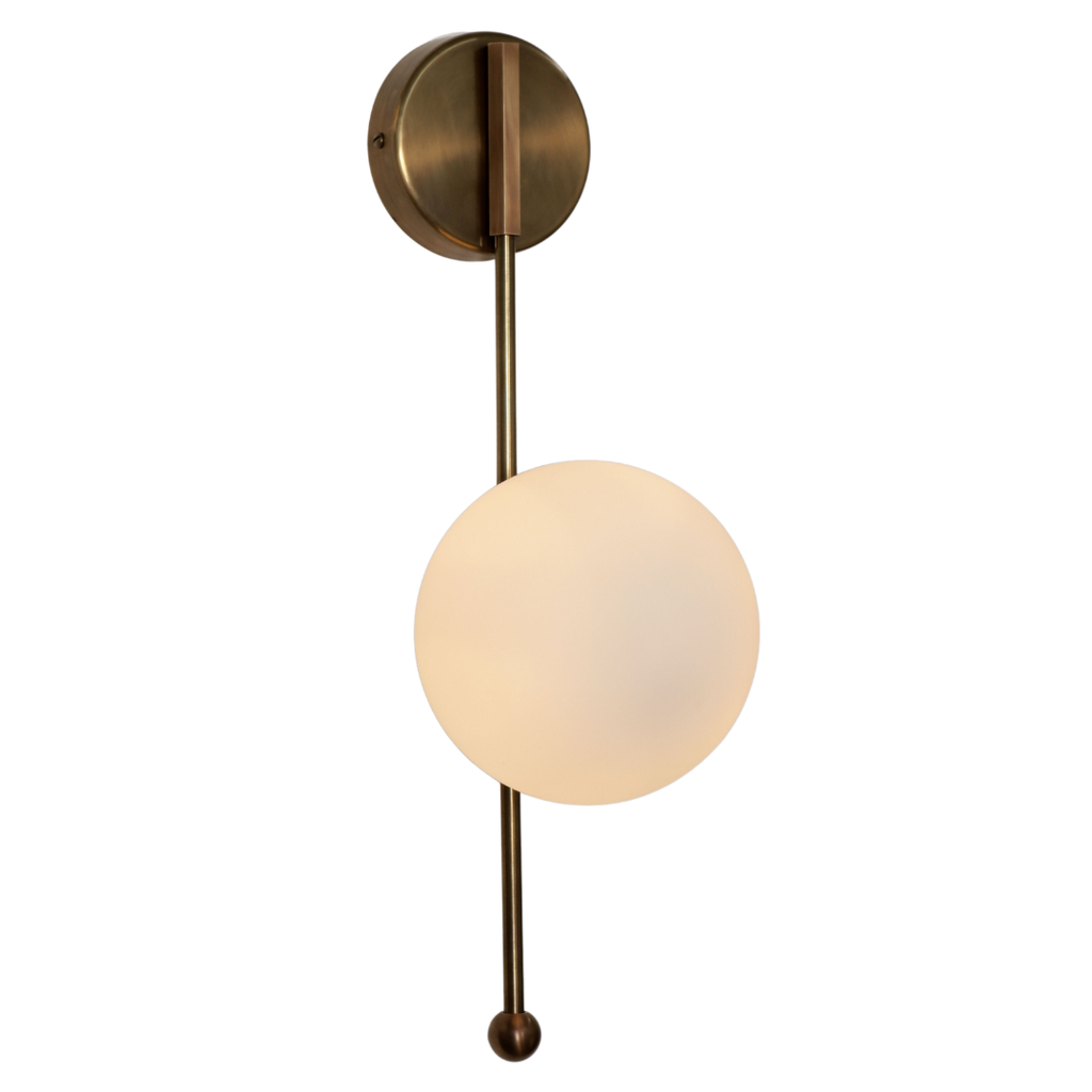 Drop Wall Sconce Two Glass Globe