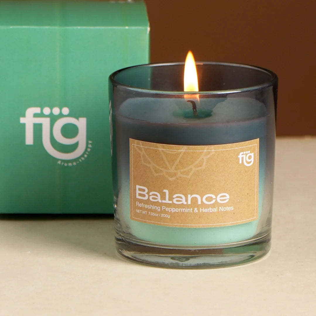 Balance Peppermint Vegan Wax Candle - Palm Wax Scented