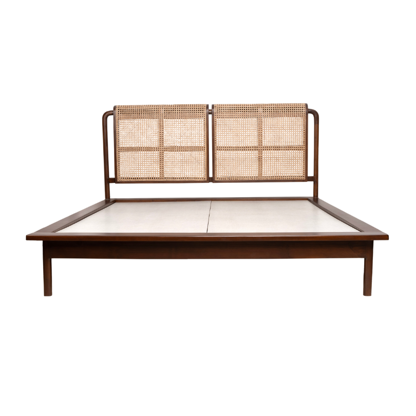 Soho Rattan Teakwood Bed