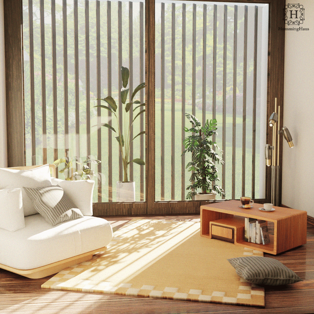 Hemp Hand Woven Rug _ Checo