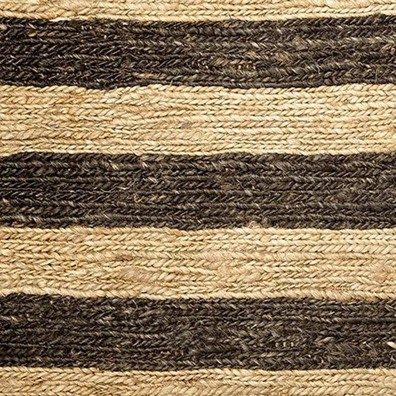 Hemp Hand Woven Rug _ Gino Stripe
