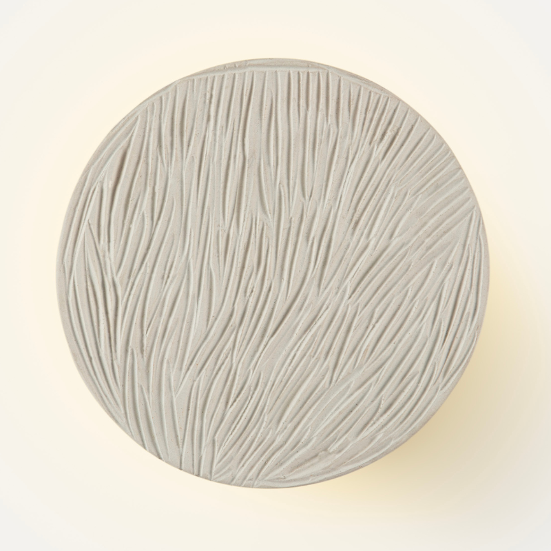 Clay Disc Wall Light