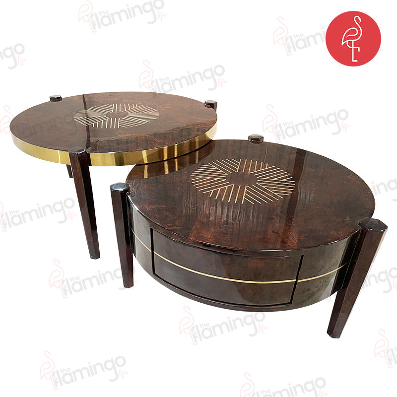 Atlantis Burnt Veneer Lux Table