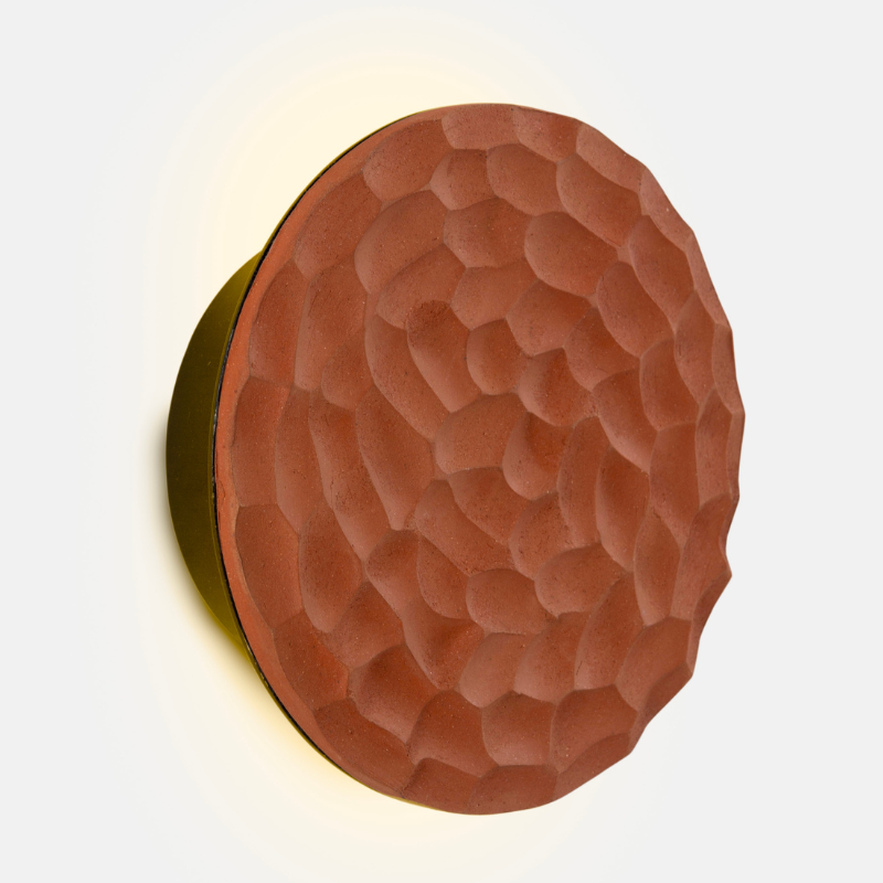 Clay Disc Wall Light