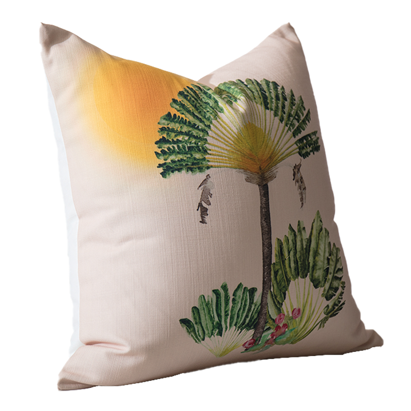 Pench Nude Palm Sunset Print