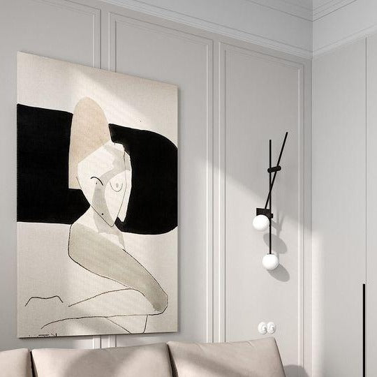 Frosted Glass Wall Light Fixture