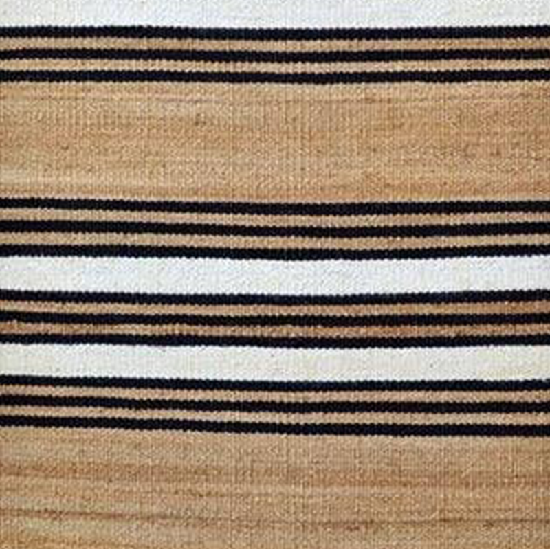 Hemp Hand Woven Rug _ Stripe Estelle