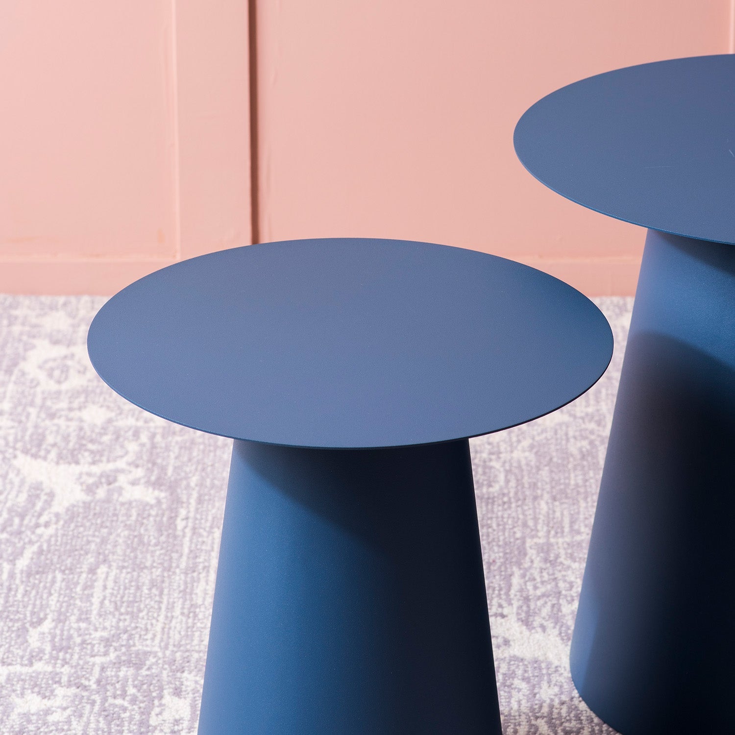 Blue Canyon Metallic End Table Set of 2 | Nestroots