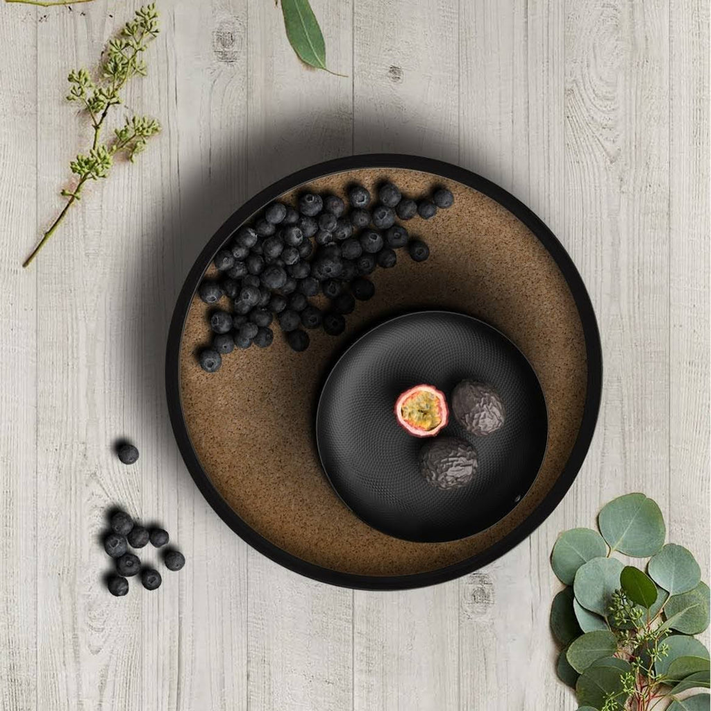 Podium Round Tray L (Black)