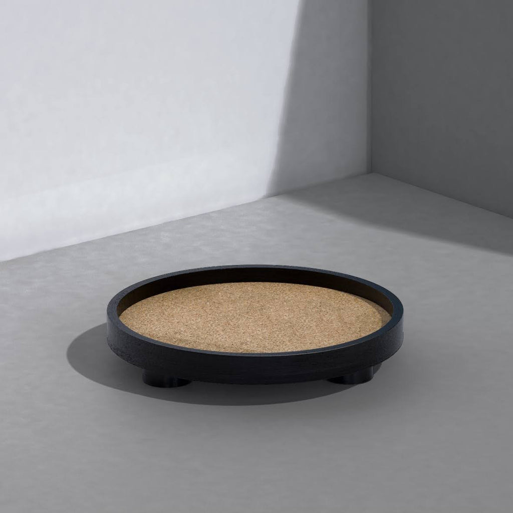 Podium Round Tray L (Black)