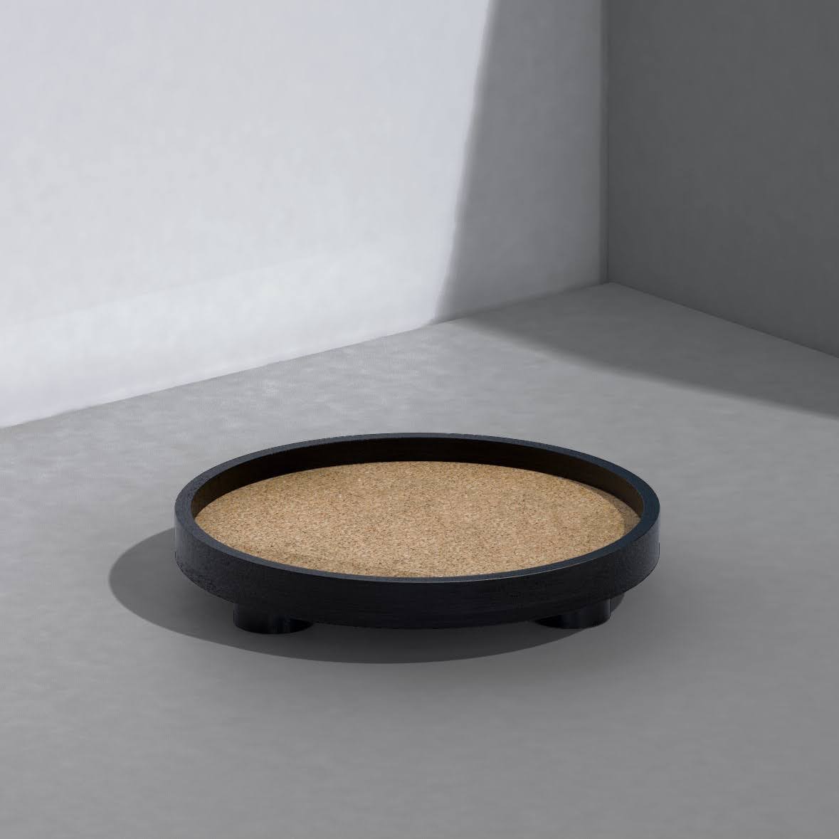 Podium Round Tray L (Black)