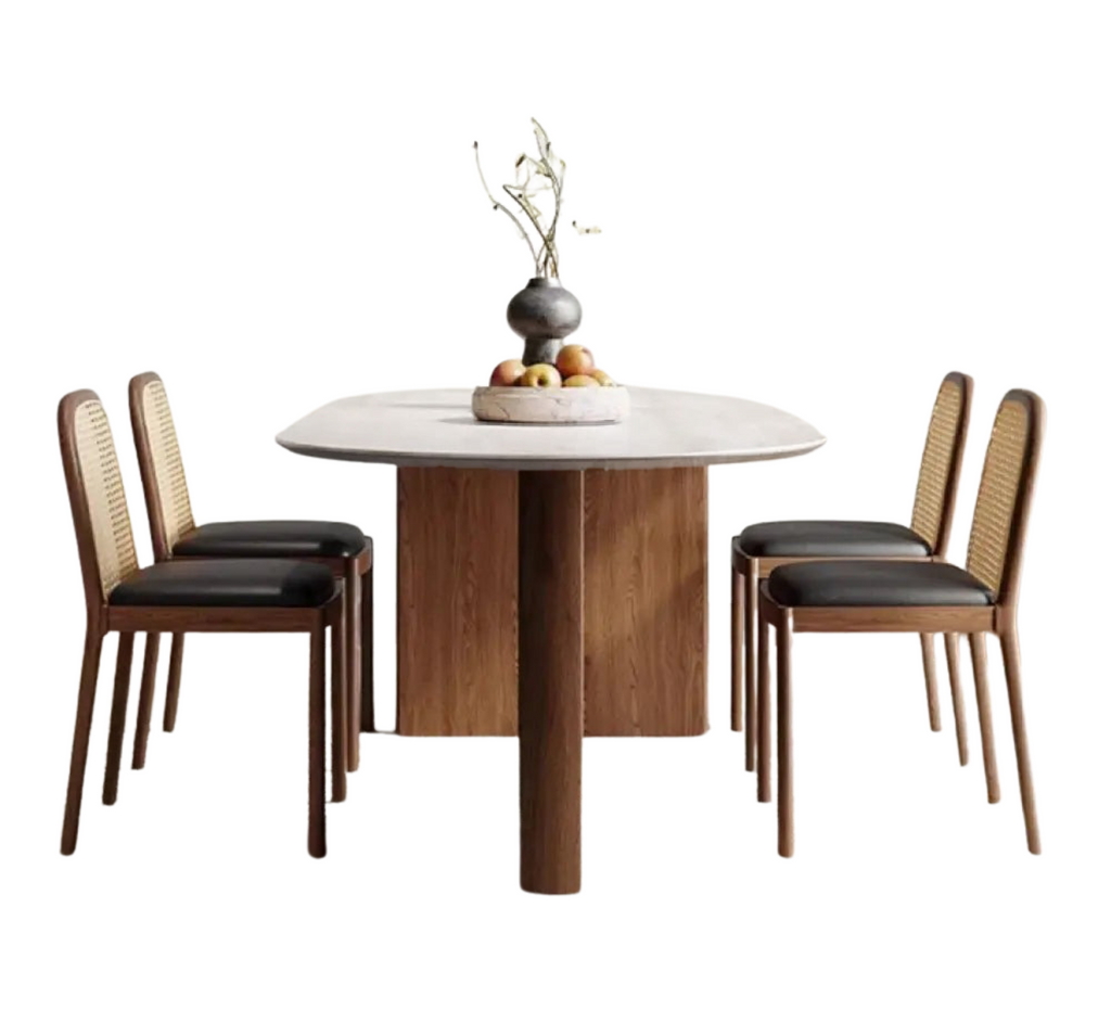 Lok Wooden Dining Table Set